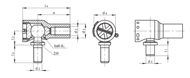Angle Joint Din71801, C16M10